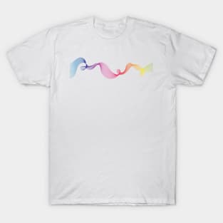 abstract line art waves T-Shirt